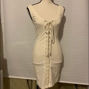 Fashion Nova Dress SZ S white